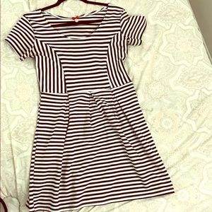 Striped skater dress